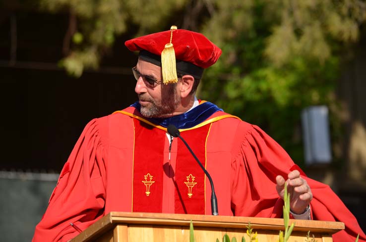 People celebrating commencement 2016