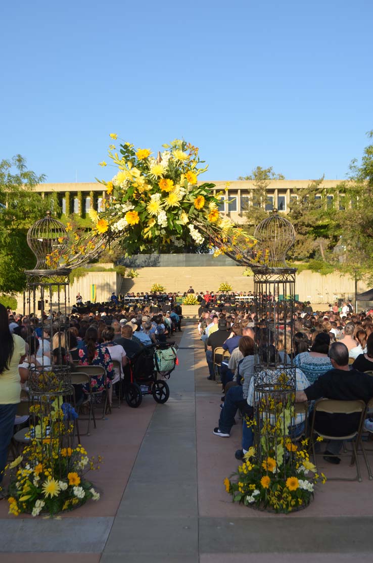 People celebrating commencement 2016