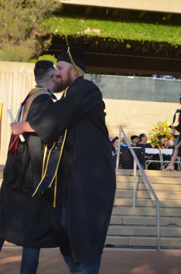 People celebrating commencement 2016