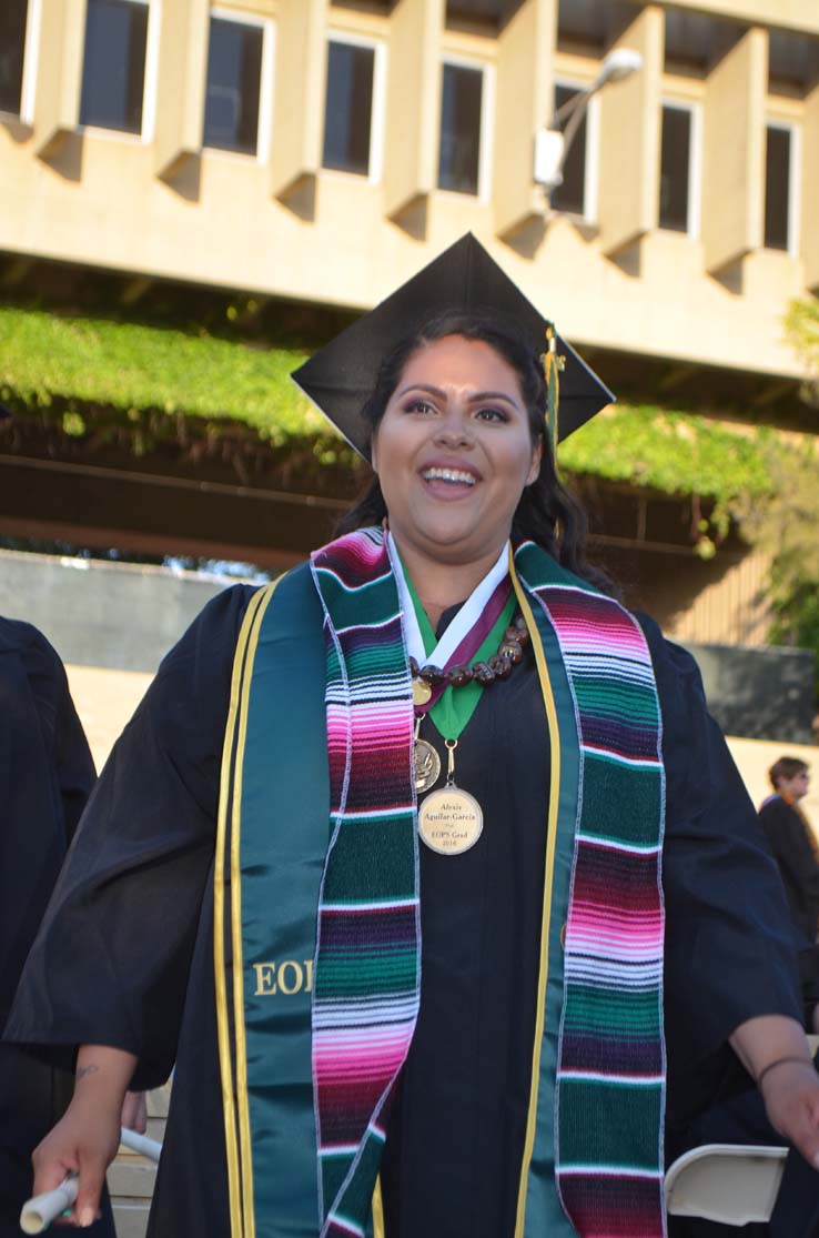 People celebrating commencement 2016