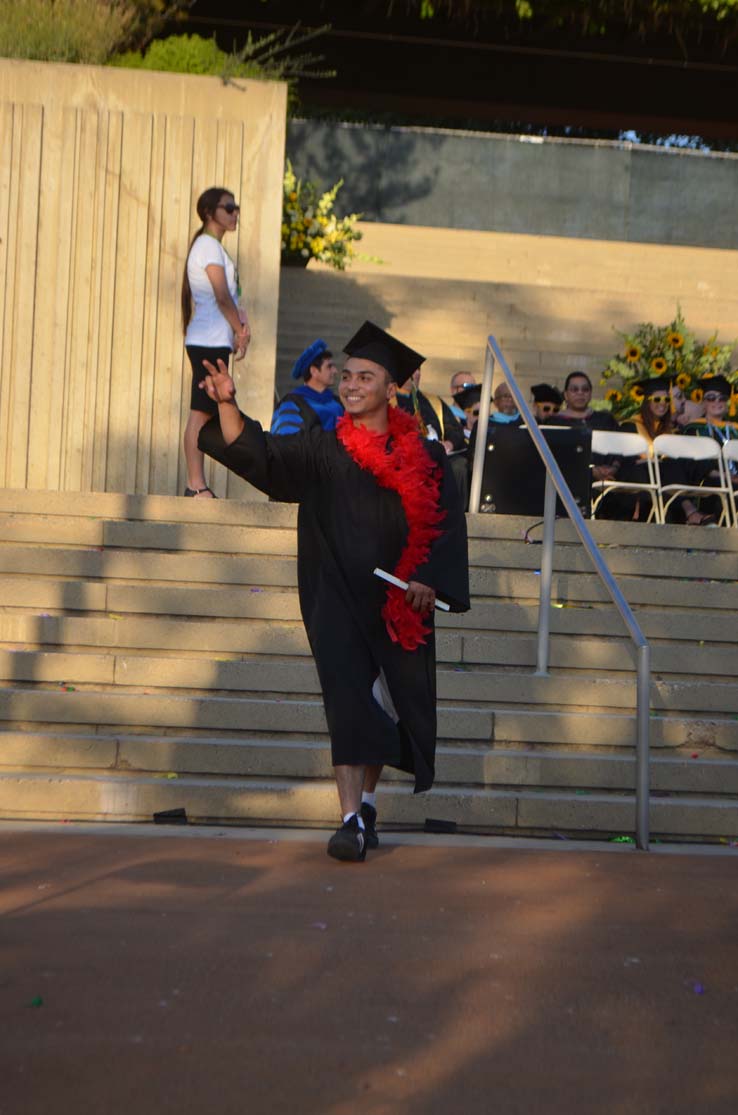 People celebrating commencement 2016