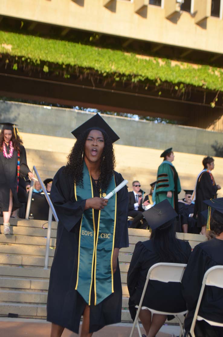 People celebrating commencement 2016