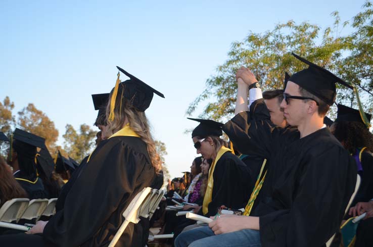 People celebrating commencement 2016