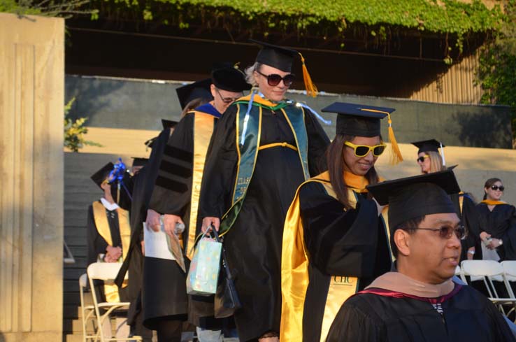 People celebrating commencement 2016