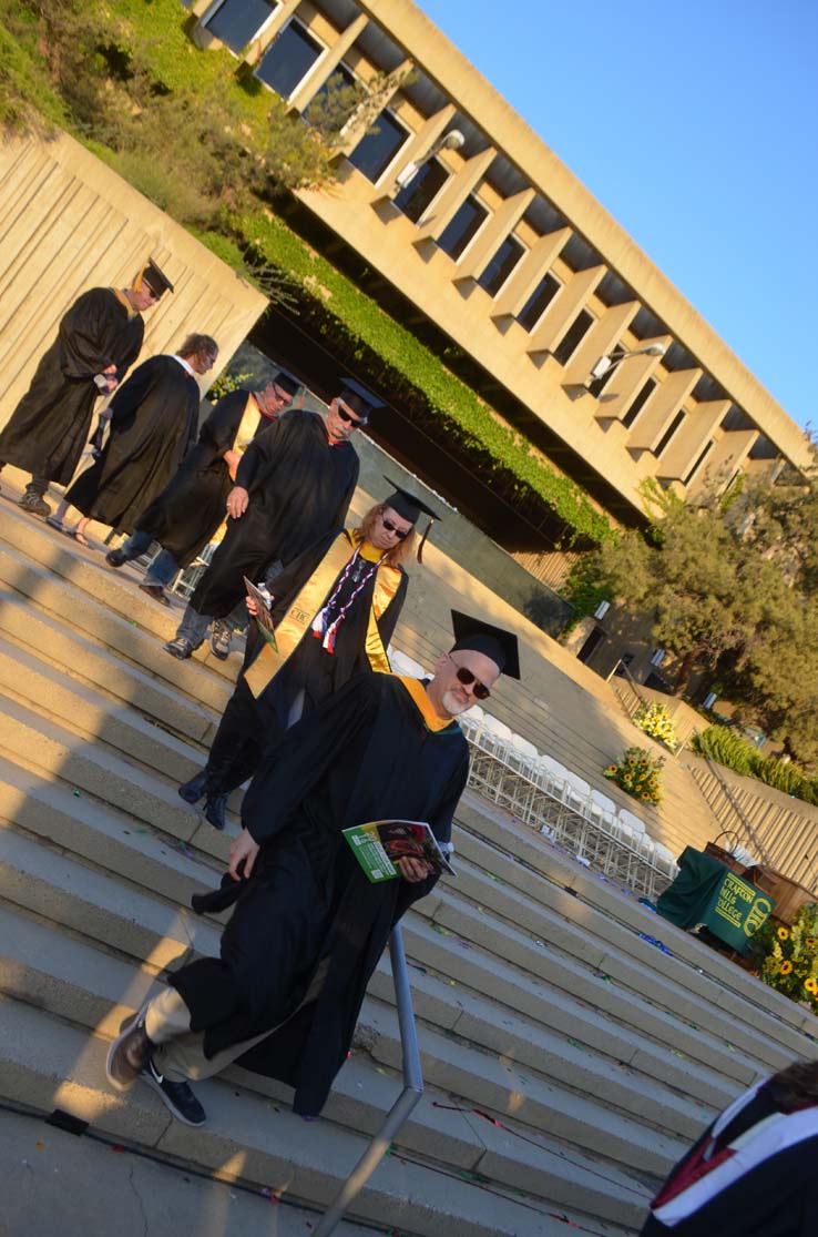 People celebrating commencement 2016