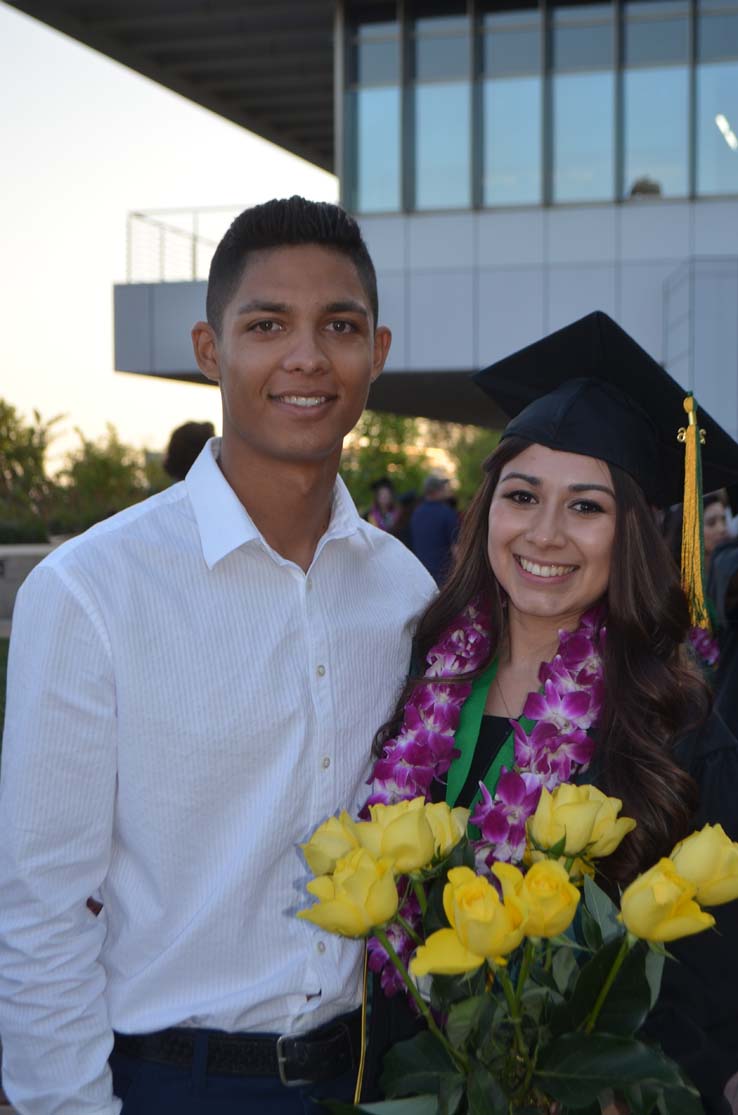 People celebrating commencement 2016