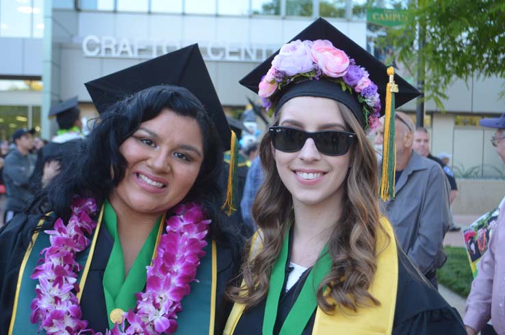 People celebrating commencement 2016