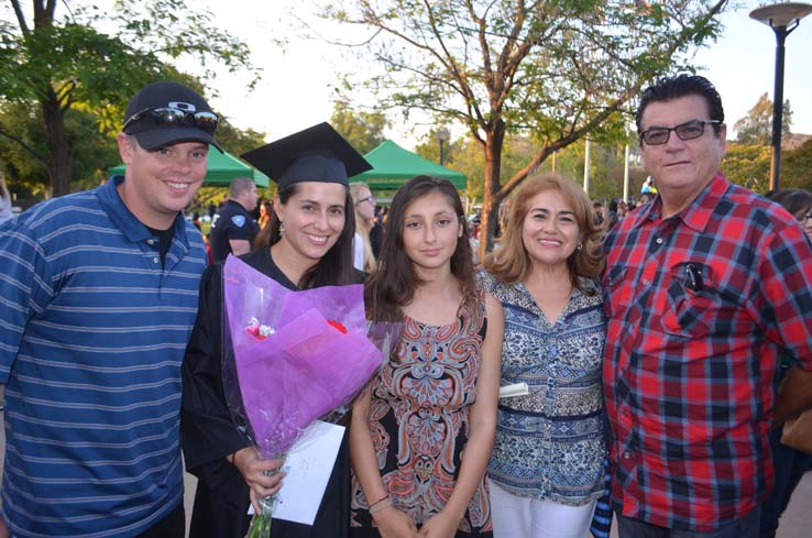 People celebrating commencement 2016