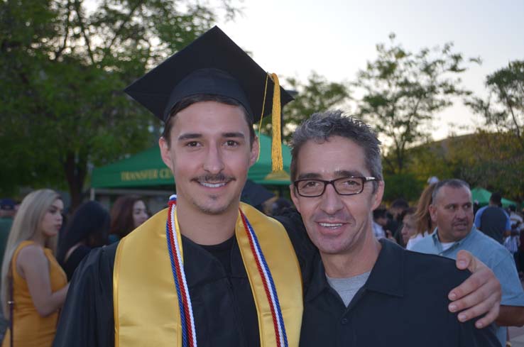 People celebrating commencement 2016