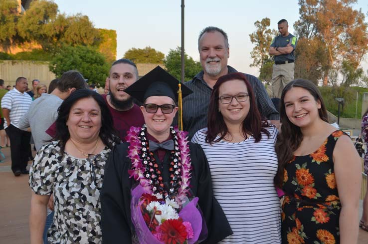 People celebrating commencement 2016