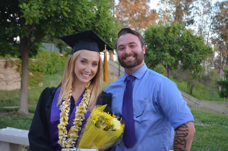 People celebrating commencement 2016