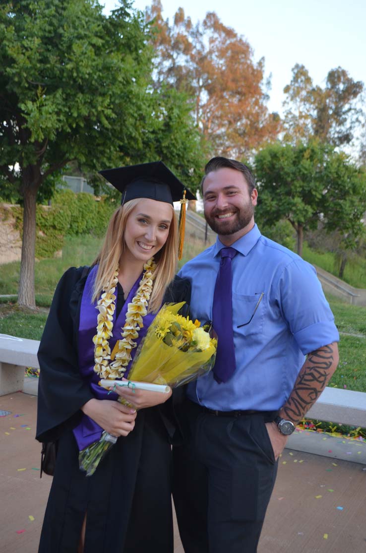 People celebrating commencement 2016