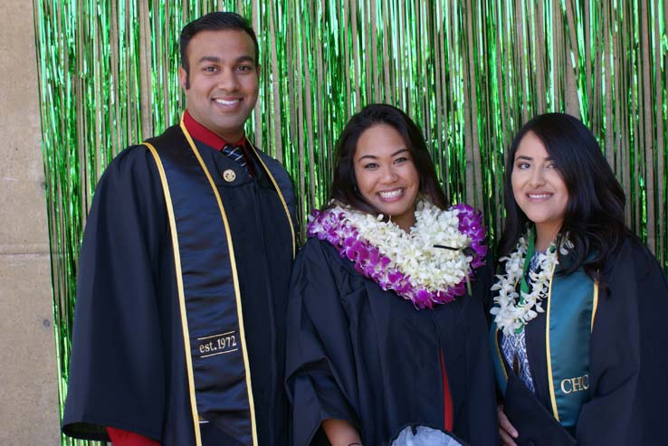 People celebrating commencement 2016