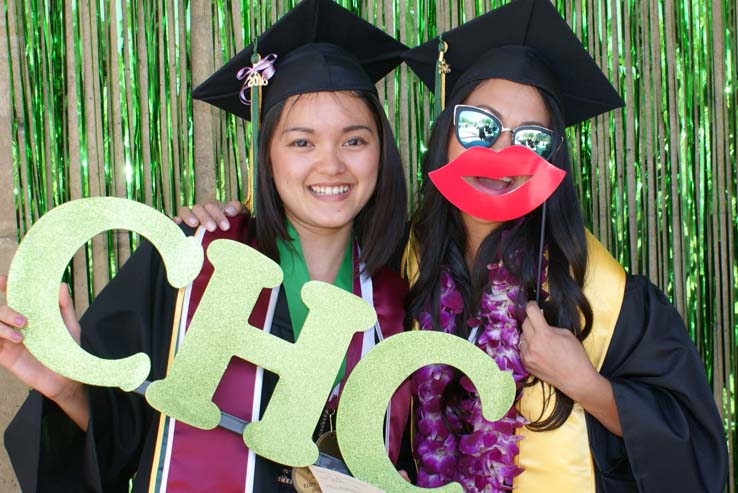 People celebrating commencement 2016