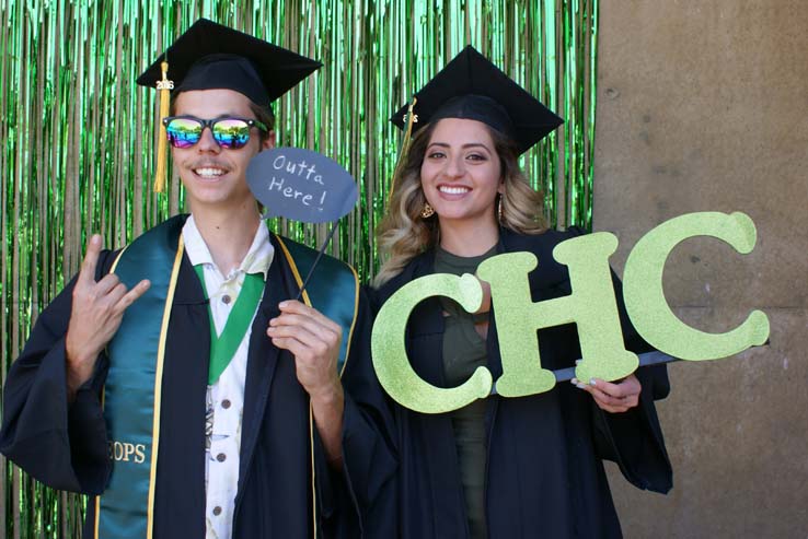 People celebrating commencement 2016