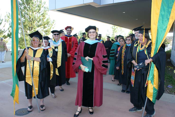 People celebrating commencement 2016