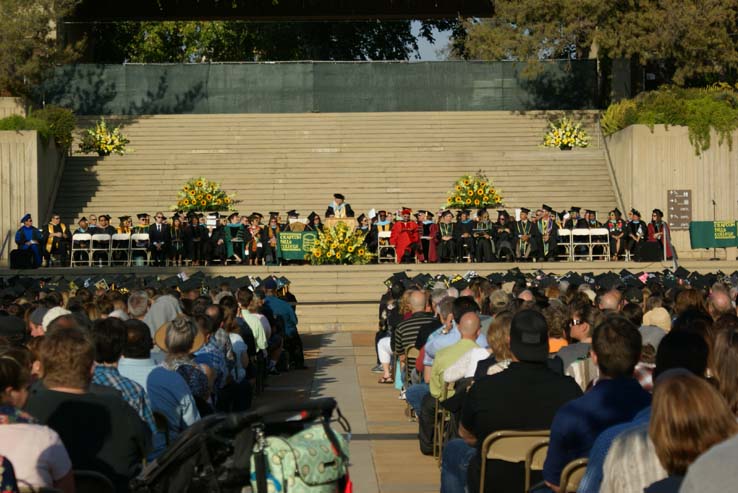 People celebrating commencement 2016