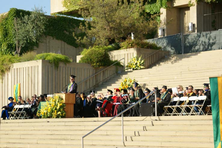 People celebrating commencement 2016