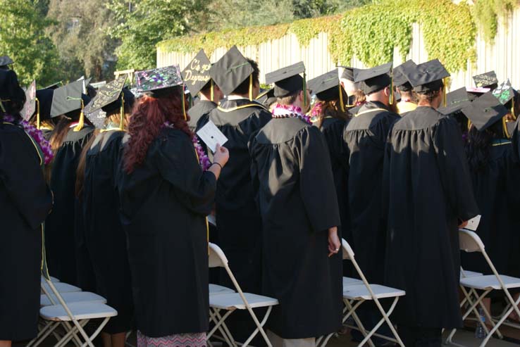 People celebrating commencement 2016