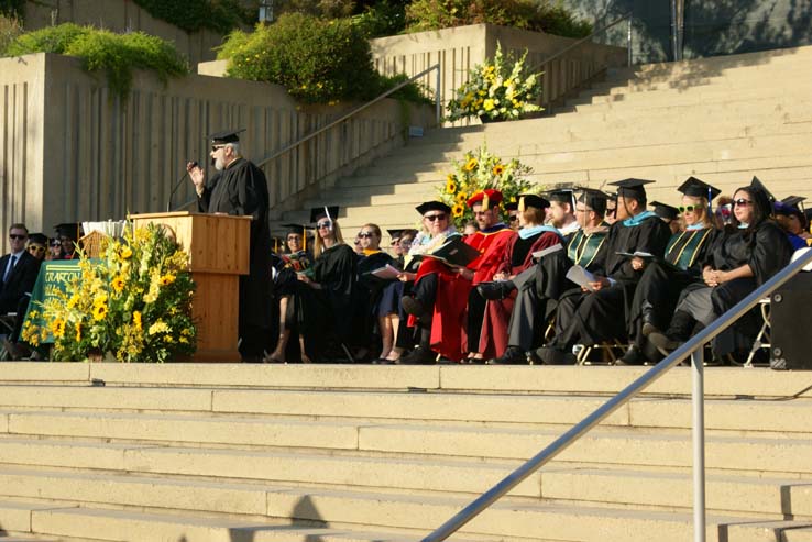 People celebrating commencement 2016