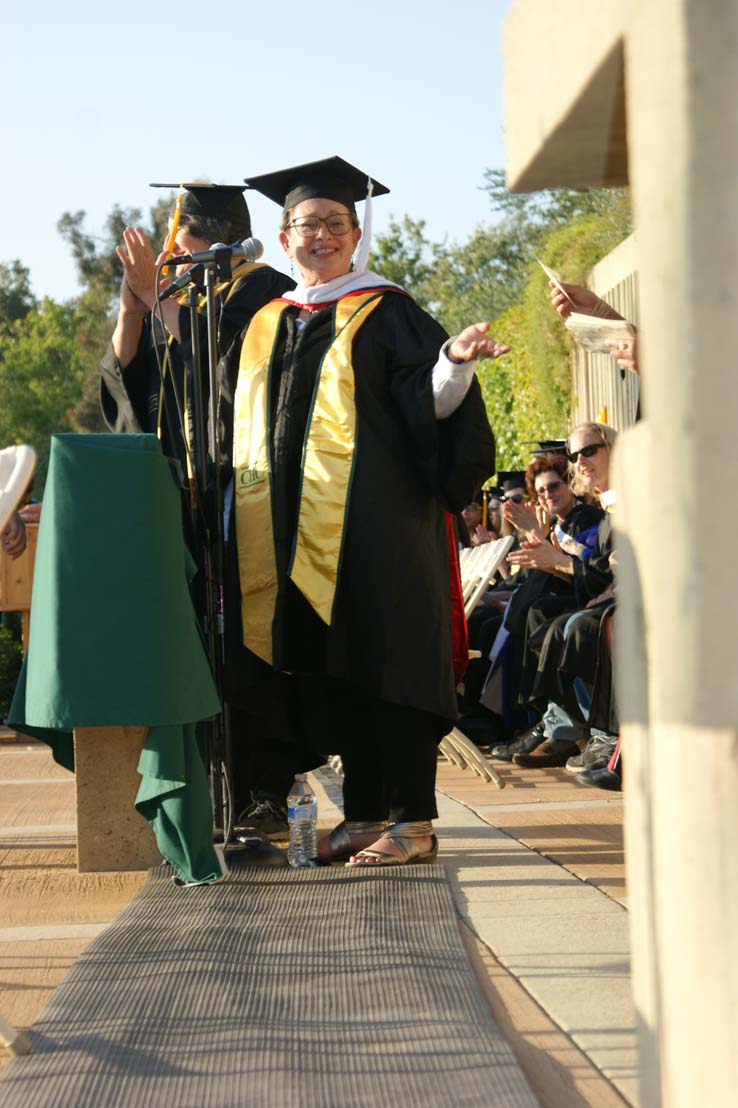 People celebrating commencement 2016