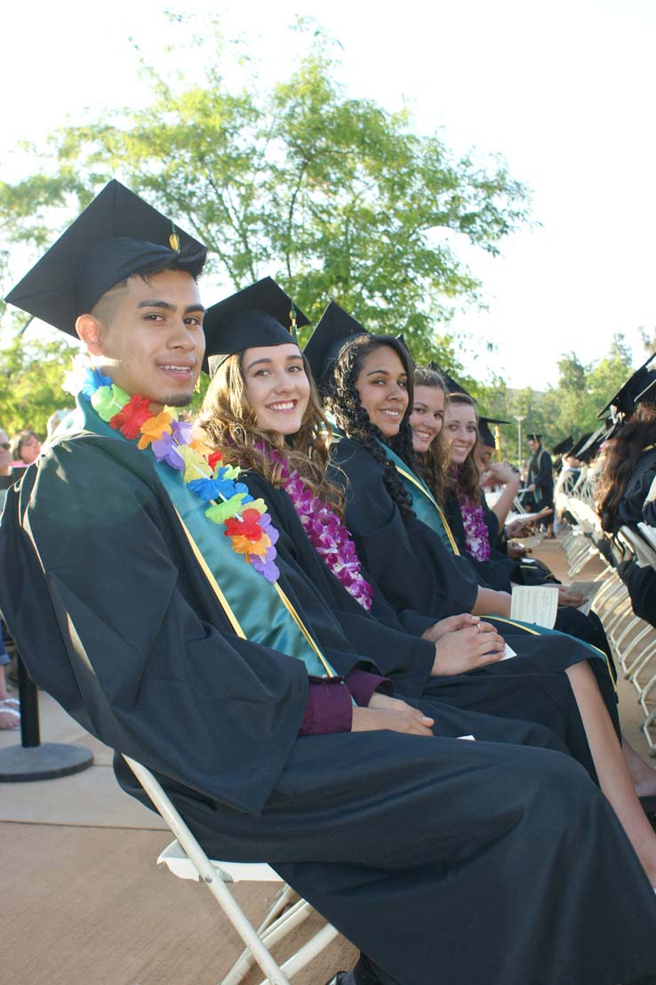 People celebrating commencement 2016