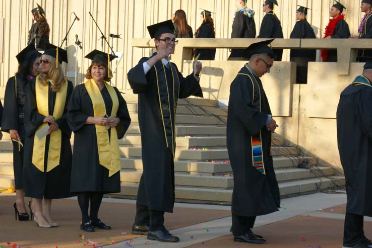 People celebrating commencement 2016