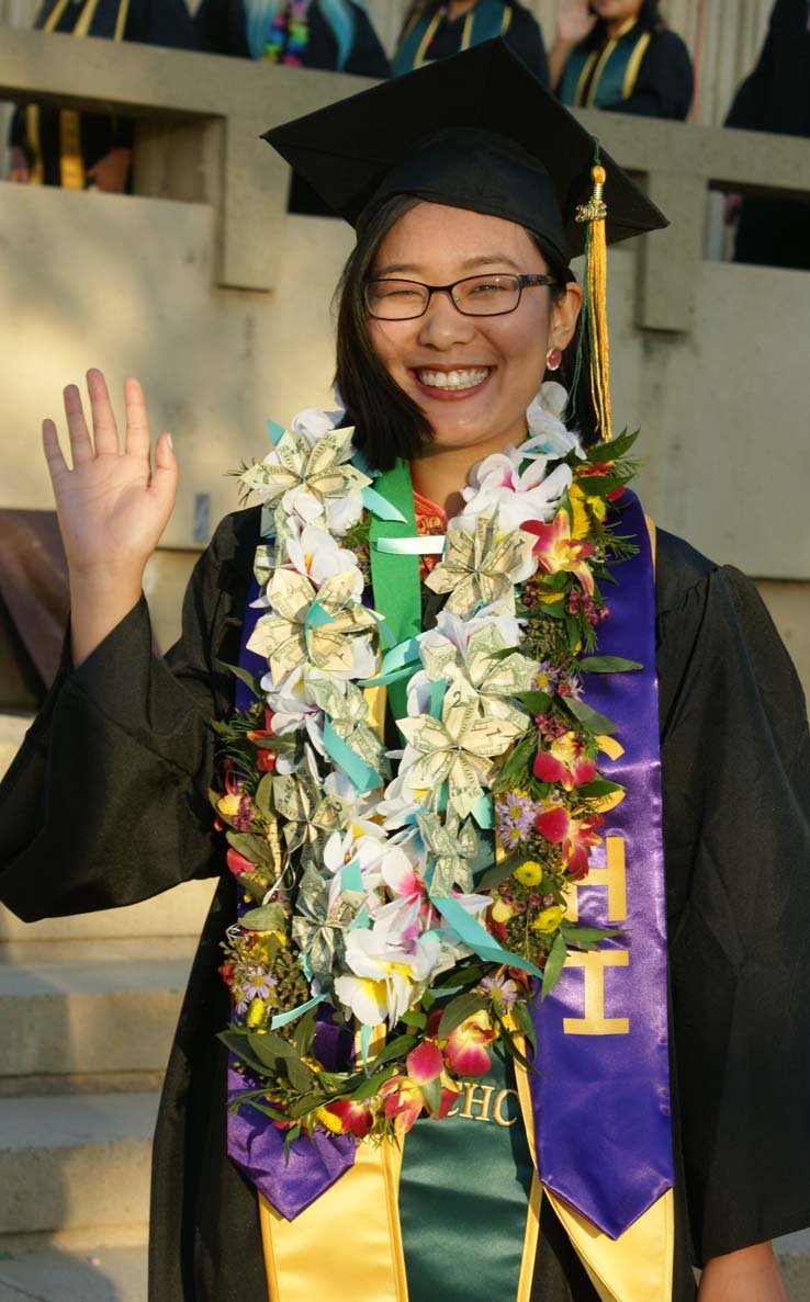 People celebrating commencement 2016