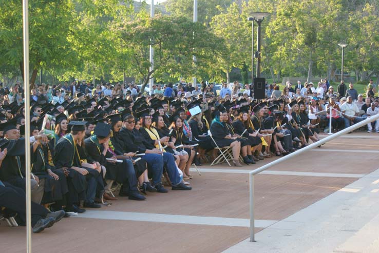 People celebrating commencement 2016