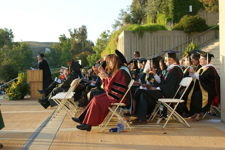 People celebrating commencement 2016