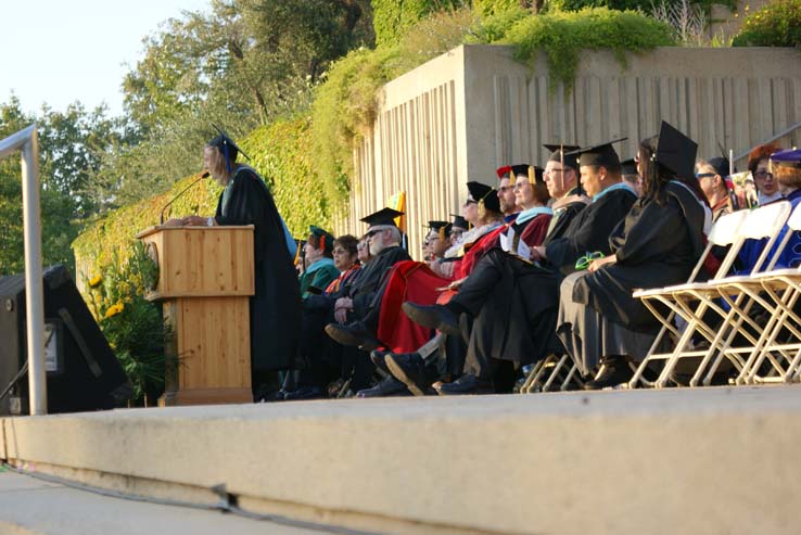 People celebrating commencement 2016