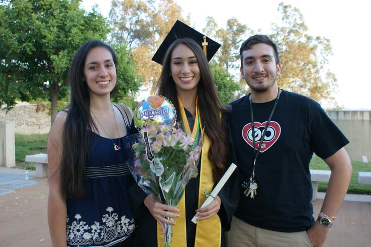 People celebrating commencement 2016