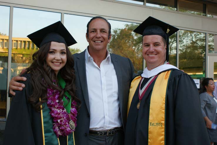 People celebrating commencement 2016