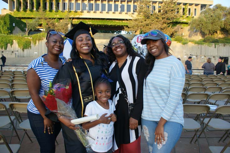 People celebrating commencement 2016