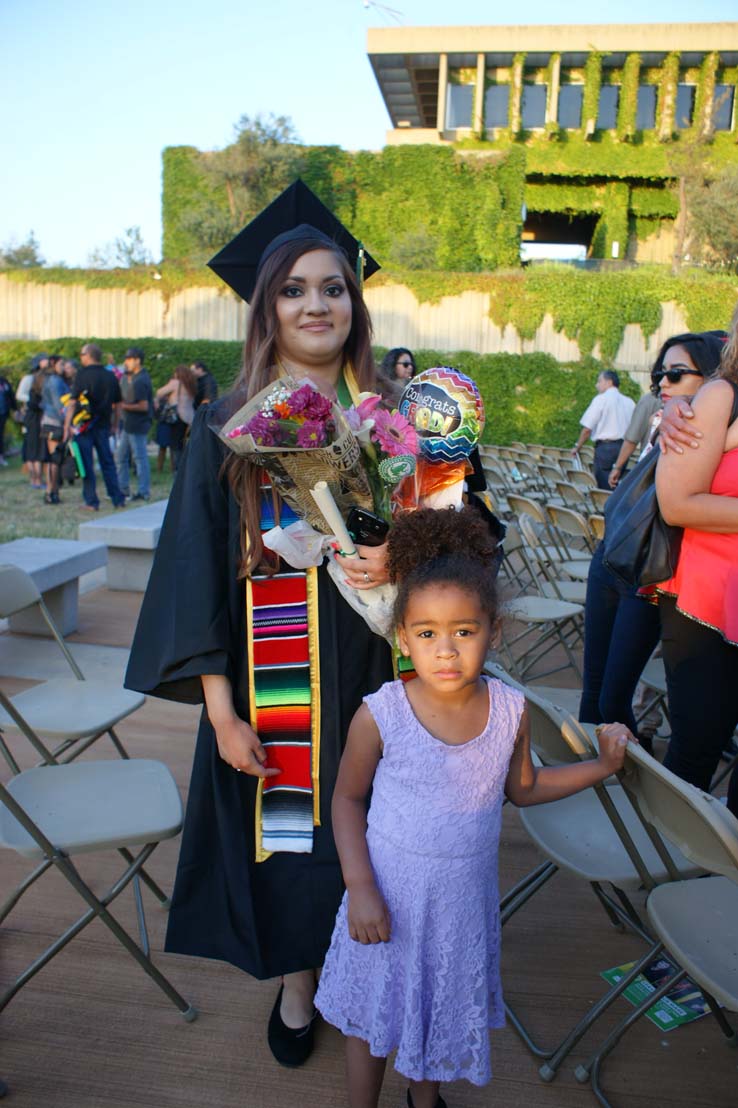 People celebrating commencement 2016