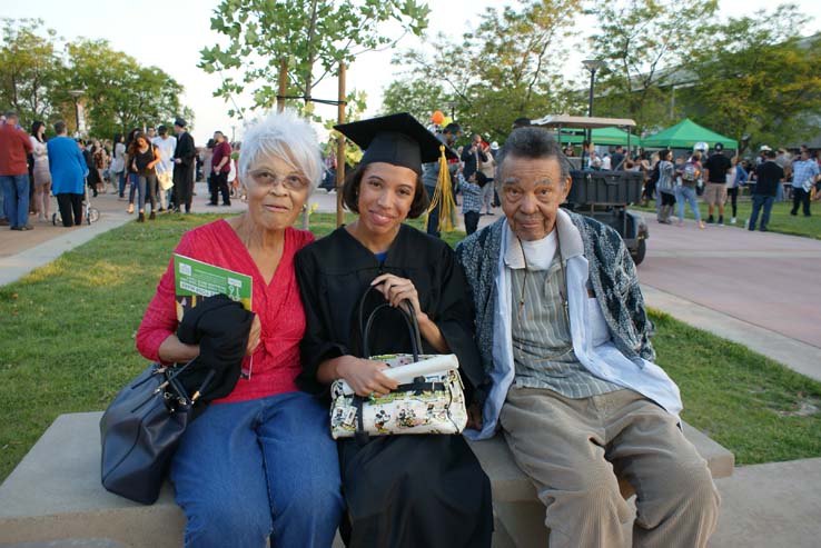 People celebrating commencement 2016