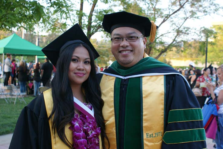 People celebrating commencement 2016