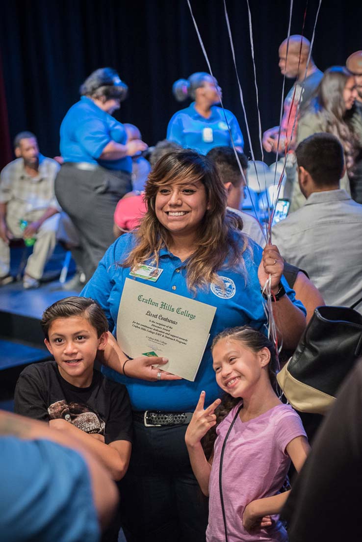 Students and faculty at the EMT Graduation ceremony