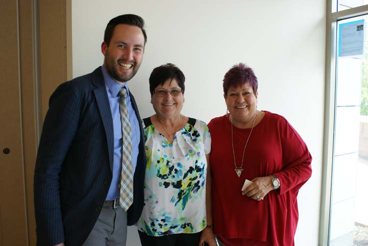 People enjoying Cheryl Marshall's Retirement Lunch