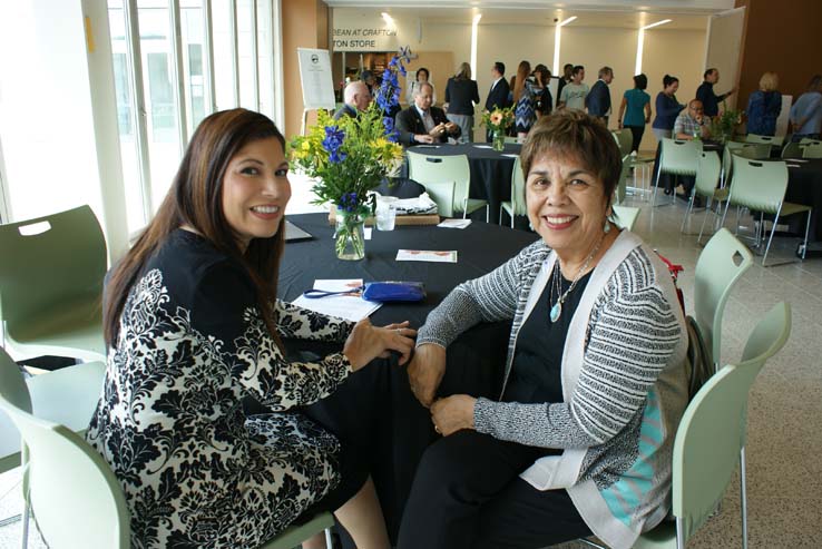 People enjoying Cheryl Marshall's Retirement Lunch