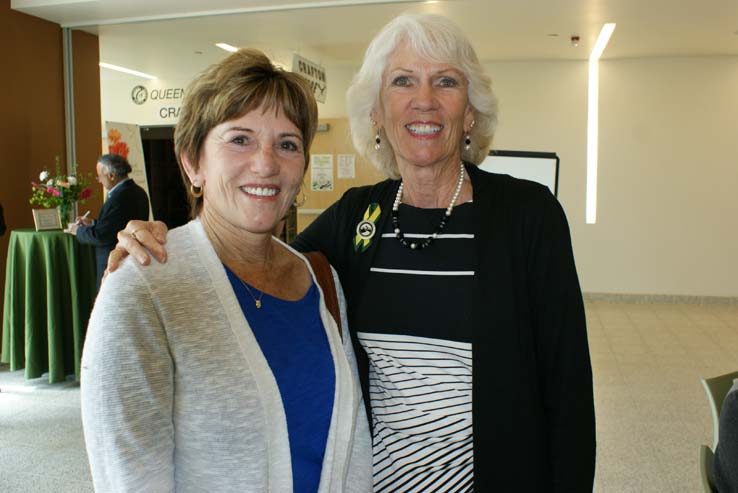 People enjoying Cheryl Marshall's Retirement Lunch