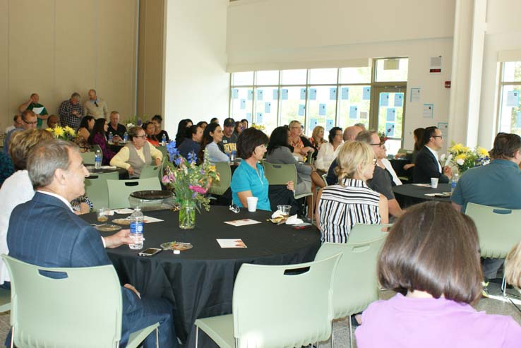 People enjoying Cheryl Marshall's Retirement Lunch