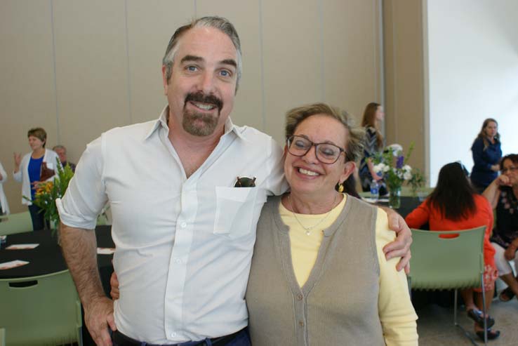 People enjoying Cheryl Marshall's Retirement Lunch