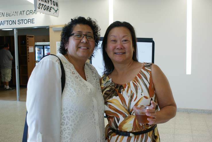 People enjoying Cheryl Marshall's Retirement Lunch