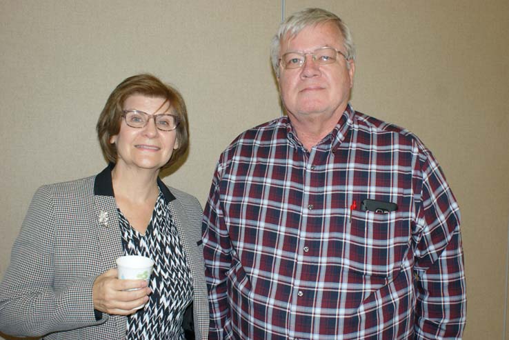 People enjoying Cheryl Marshall's Retirement Lunch