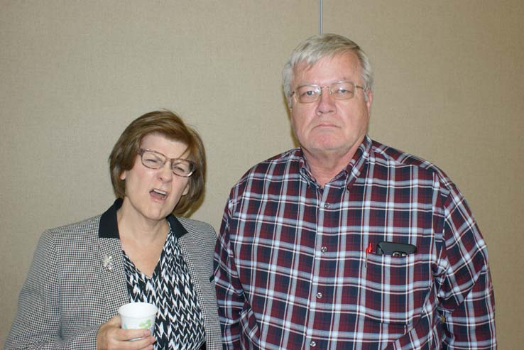 People enjoying Cheryl Marshall's Retirement Lunch