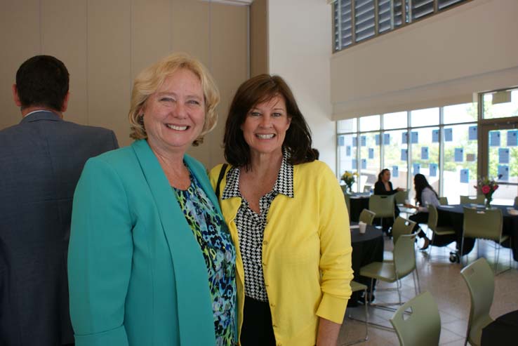 People enjoying Cheryl Marshall's Retirement Lunch