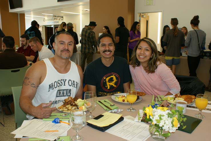 Students at the Grad Breakfast