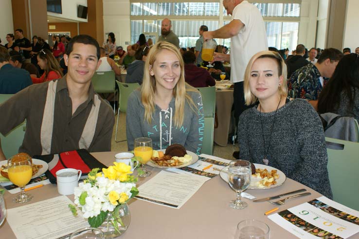 Students at the Grad Breakfast