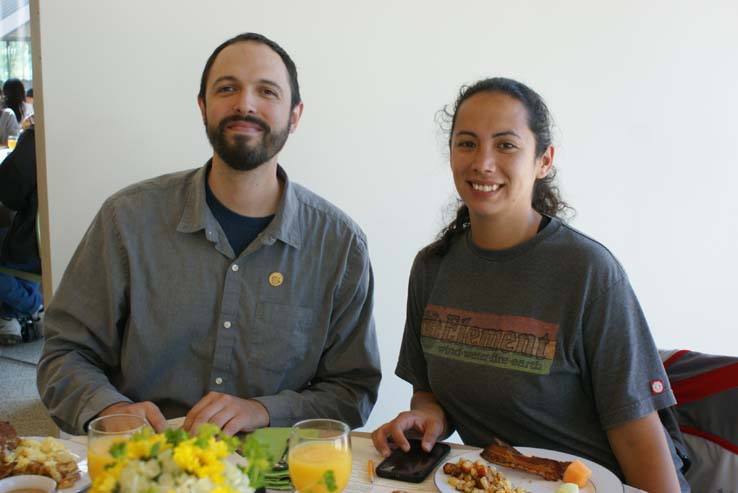 Students at the Grad Breakfast